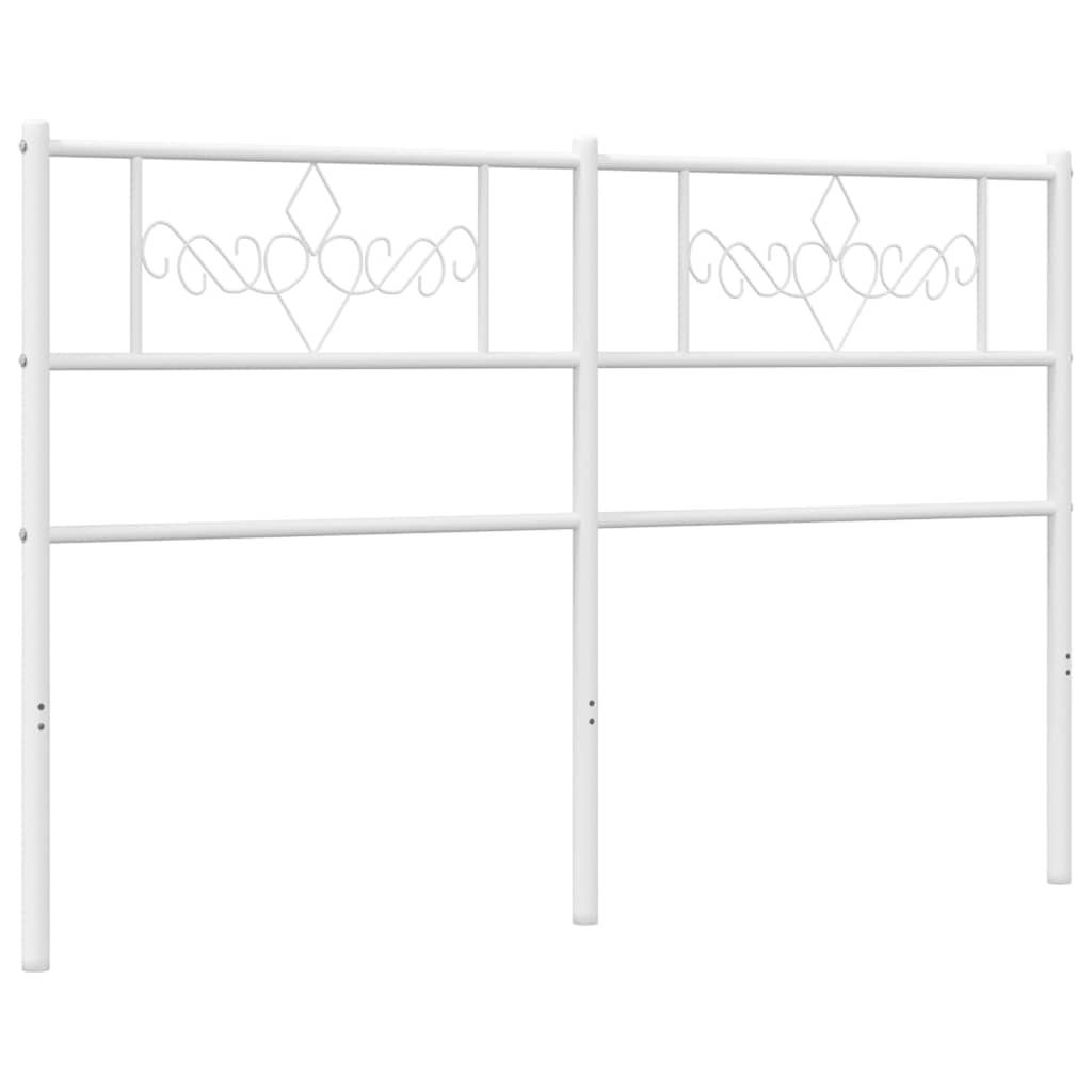 vidaXL Metalowe wymienne wezgłowie, białe, 120 cm