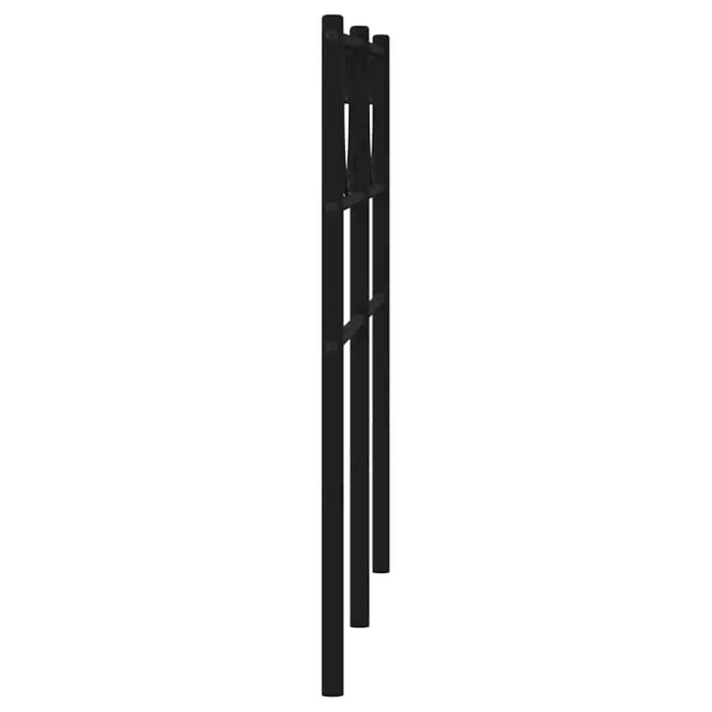 vidaXL Metalowe wymienne wezgłowie, czarne, 135 cm