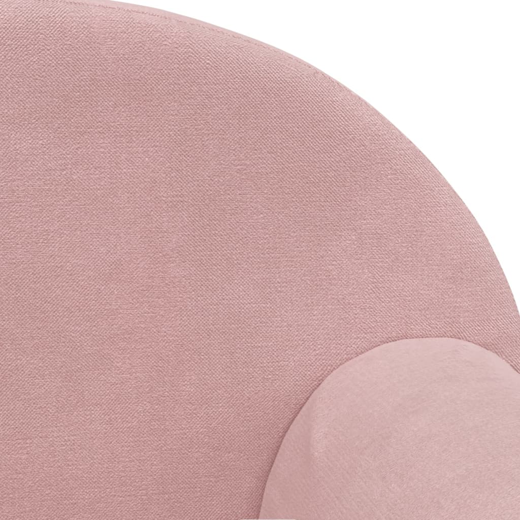 vidaXL Sofa dziecięca różowa miękka pluszowa