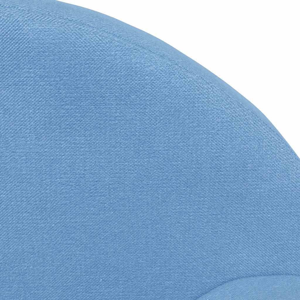 vidaXL 2-os. sofa dla dzieci, niebieska, miękki plusz