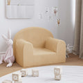 vidaXL Sofa dziecięca, kremowa, miękki plusz