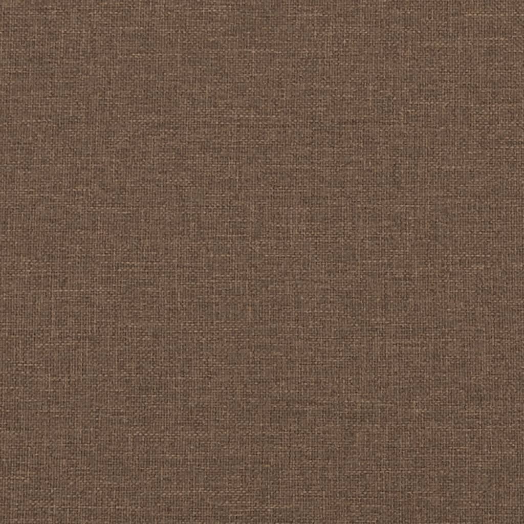 vidaXL 2-osobowa sofa z poduszkami, brązowa, 120 cm, tkanina
