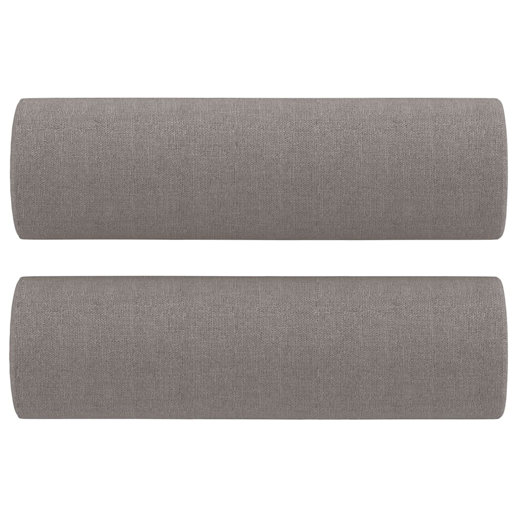 vidaXL 2-osobowa sofa z poduszkami, taupe, 120 cm, tkanina