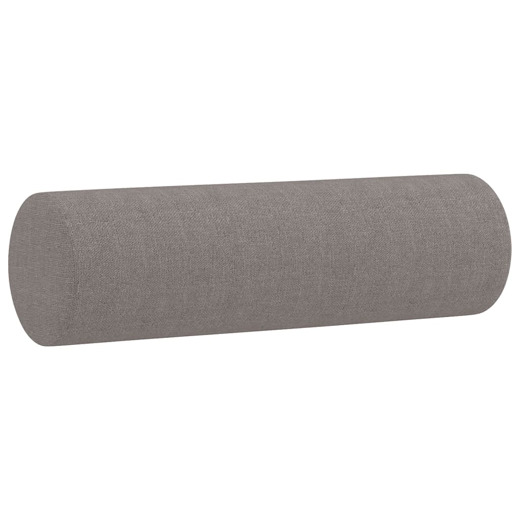 vidaXL 2-osobowa sofa z poduszkami, taupe, 120 cm, tkanina