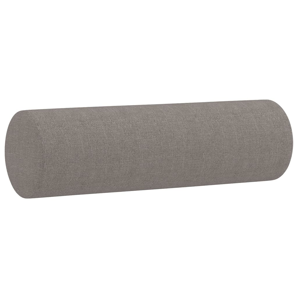 vidaXL 2-osobowa sofa z poduszkami, kolor taupe, 140 cm, tkanina
