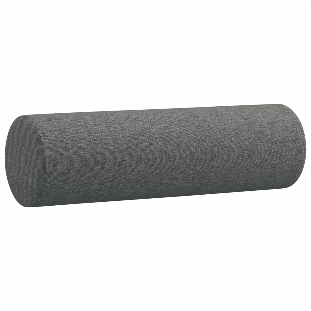 vidaXL 3-osobowa sofa z poduszkami, ciemnoszara, 180 cm, tkanina