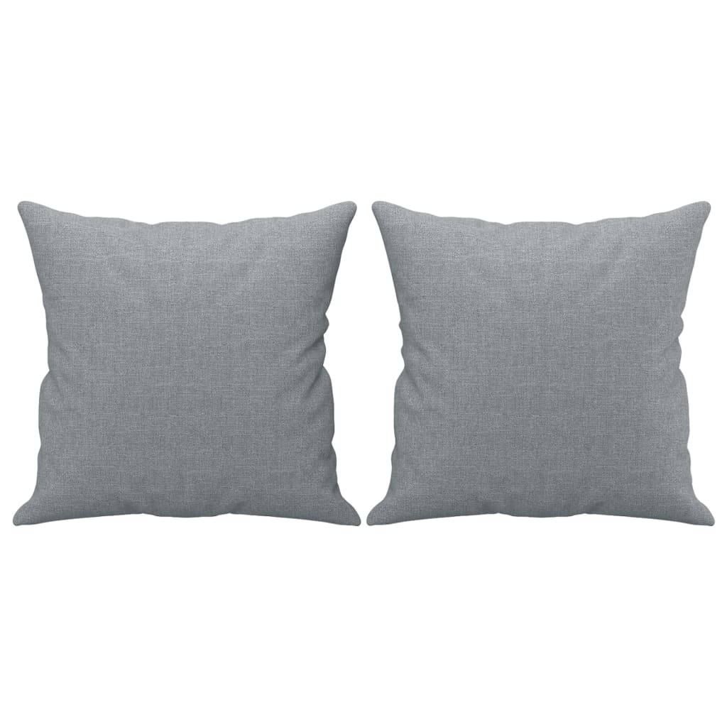 vidaXL 3-osobowa sofa z poduszkami, jasnoszara, 180 cm, tkanina