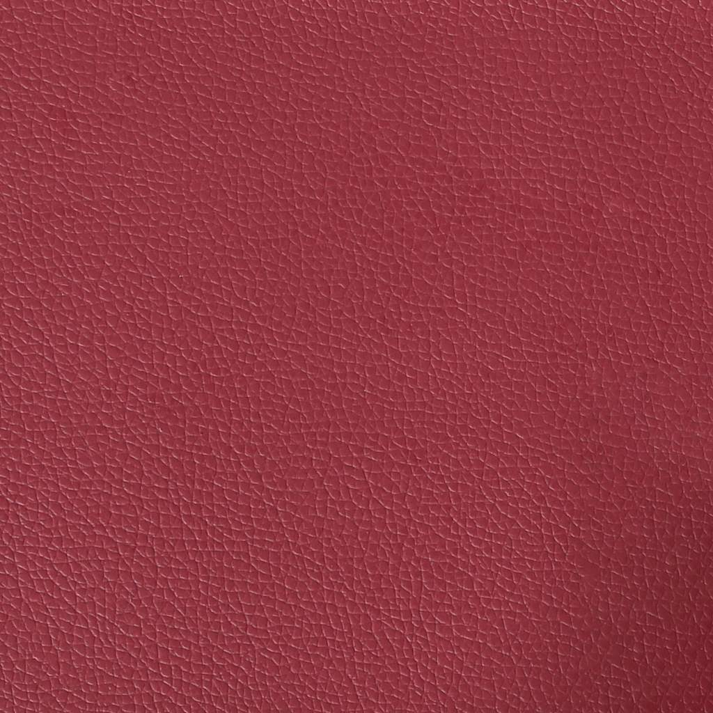 vidaXL 2-os. sofa z poduszkami, winna czerwień, 140 cm, sztuczna skóra