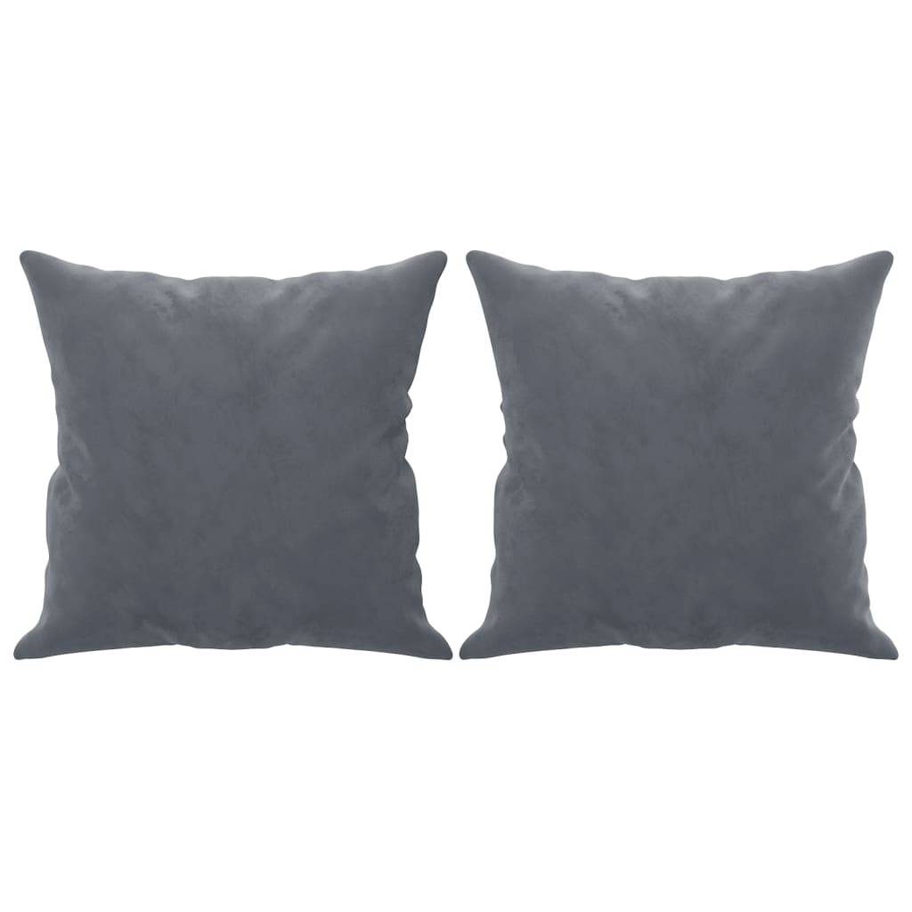 vidaXL 3-osobowa sofa z poduszkami, ciemnoszara, 180 cm, aksamit