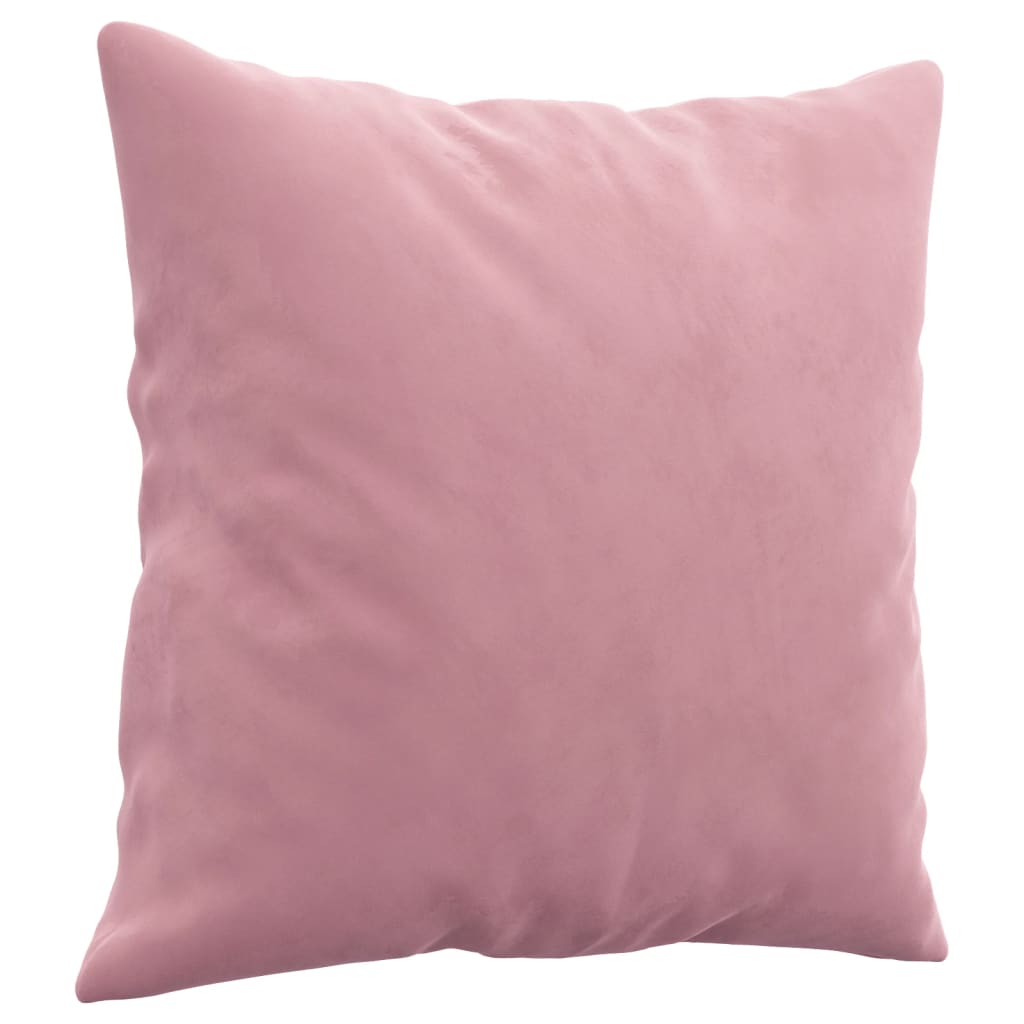 vidaXL 3-osobowa sofa z poduszkami, różowa, 180 cm, aksamit