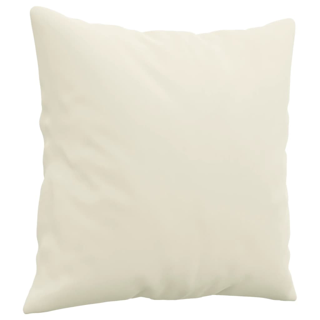 vidaXL 3-osobowa sofa z poduszkami, kremowa, 180 cm, aksamit