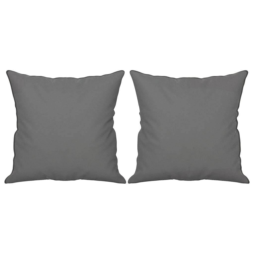 vidaXL 2-osobowa sofa z poduszkami, ciemnoszara, 120 cm, mikrofibra