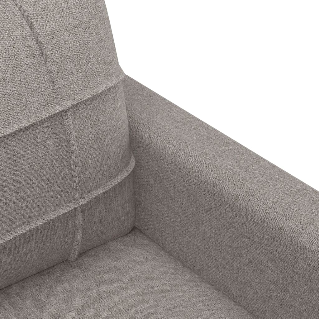 vidaXL 3-cz. komplet wypoczynkowy z poduszkami, taupe, tkanina