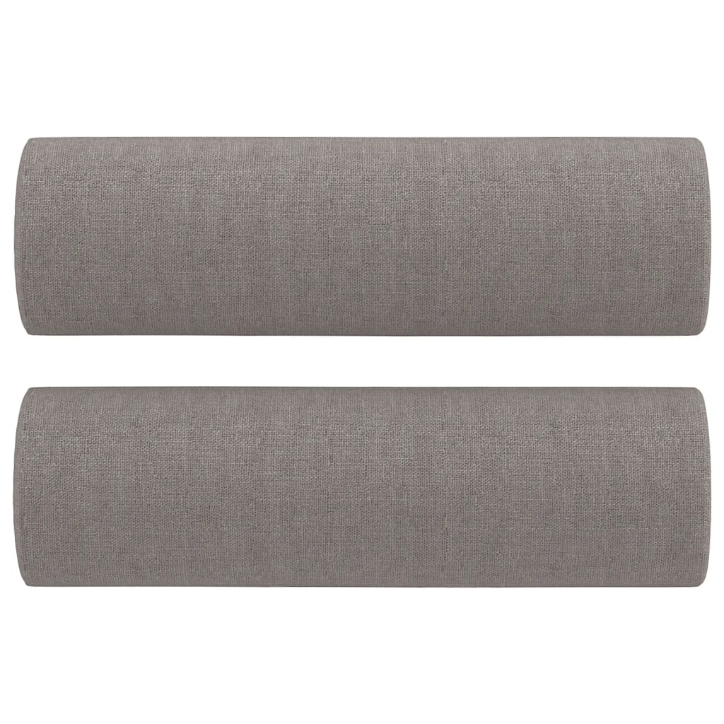 vidaXL 3-cz. komplet wypoczynkowy z poduszkami, taupe, tkanina