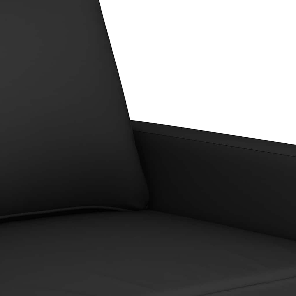 vidaXL 3-częściowy komplet wypoczynkowy, obity aksamitem, czarna