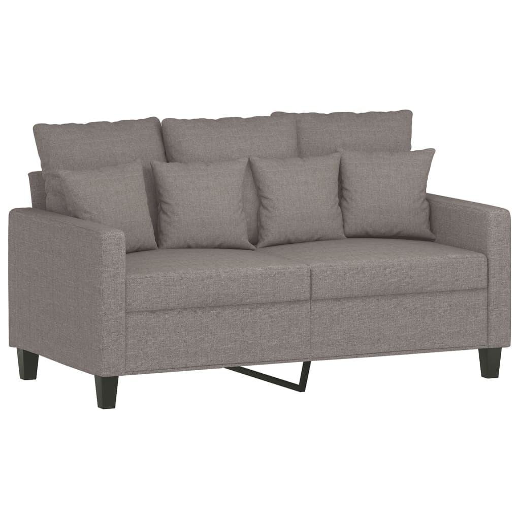 vidaXL 4-cz. komplet wypoczynkowy z poduszkami, taupe, tkanina