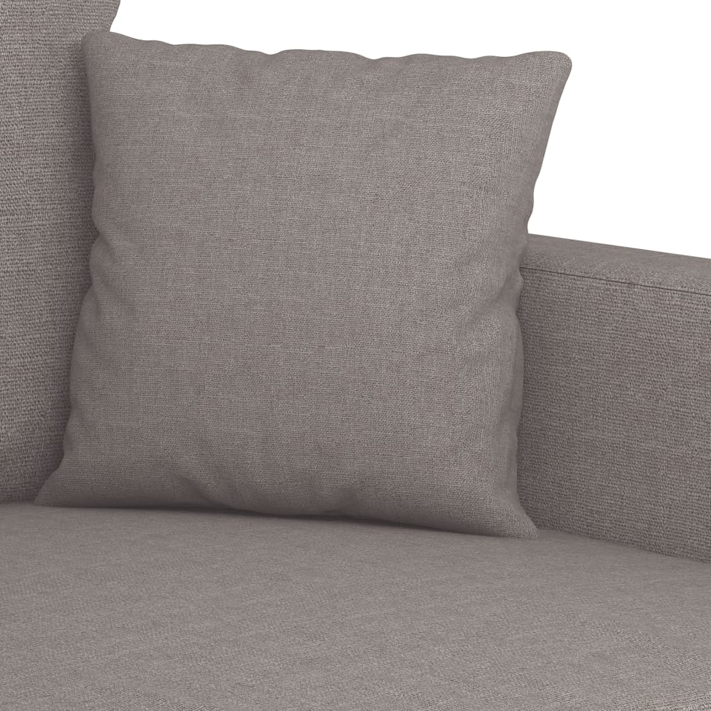 vidaXL 4-cz. komplet wypoczynkowy z poduszkami, taupe, tkanina