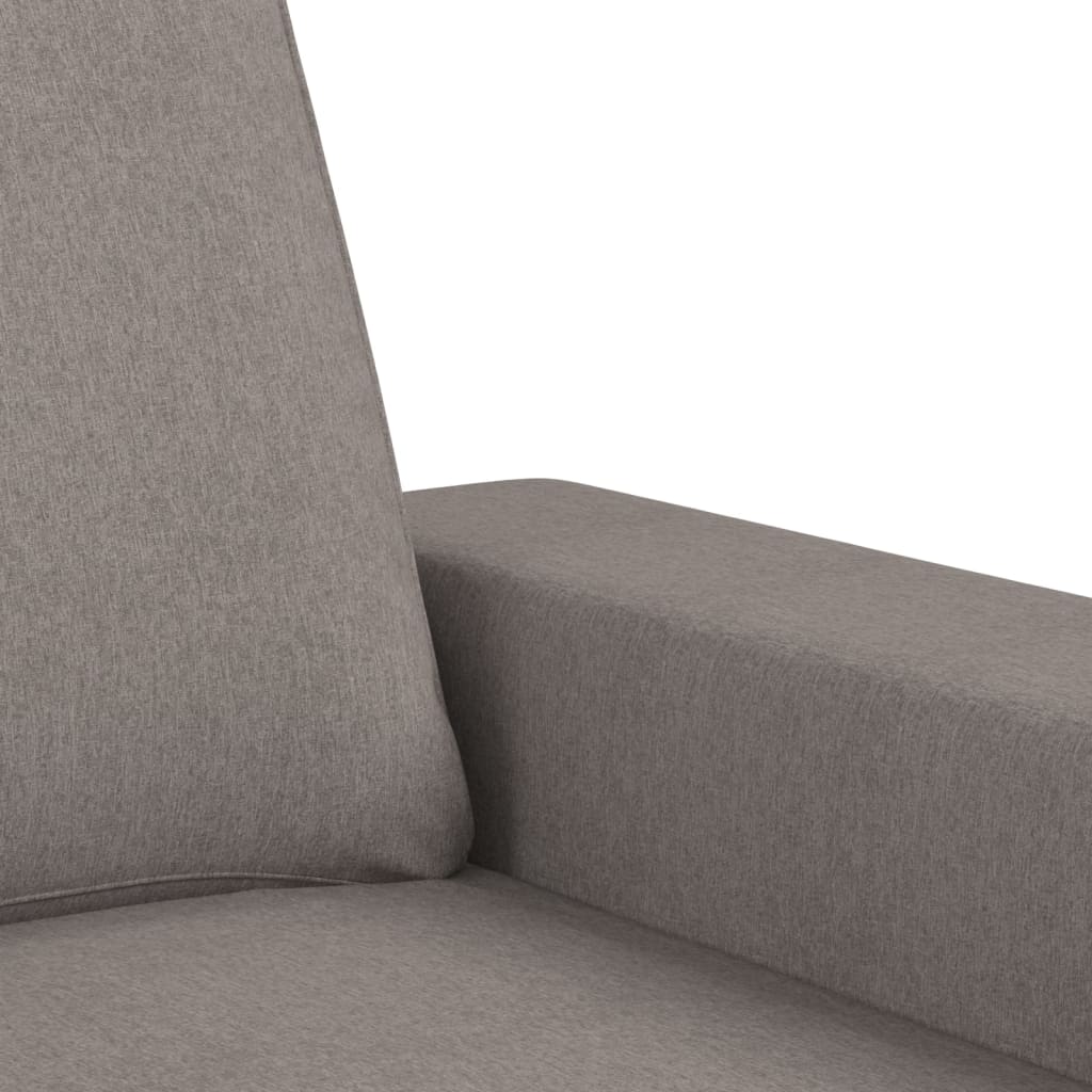 vidaXL 3-cz. komplet wypoczynkowy, kolor taupe, obity tkaniną