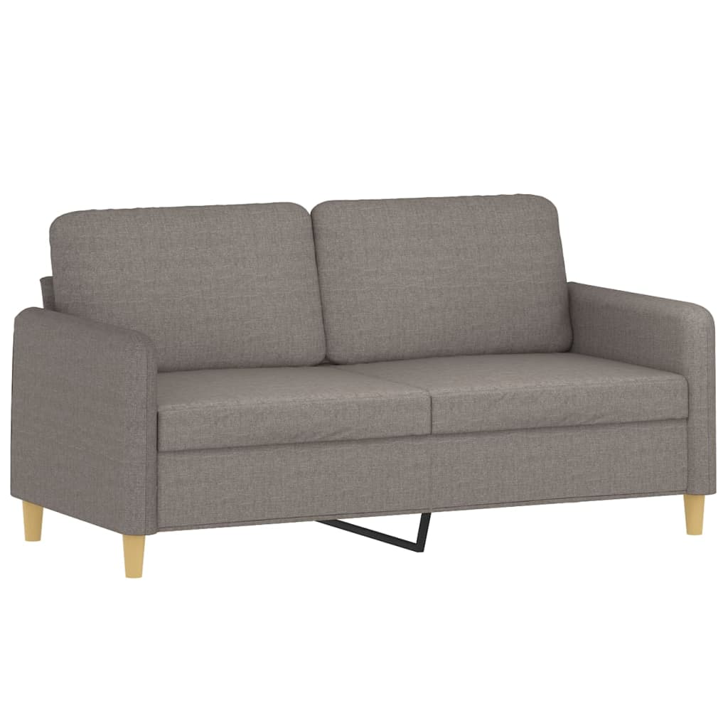 vidaXL 2-cz. komplet wypoczynkowy z poduszkami, taupe, tkanina