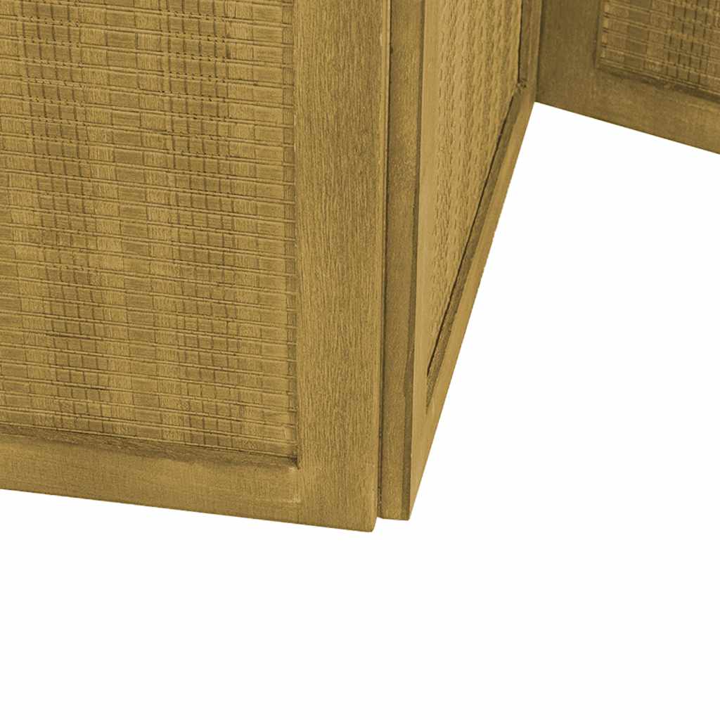 vidaXL Parawan pokojowy, 3-panelowy, lite drewno paulowni