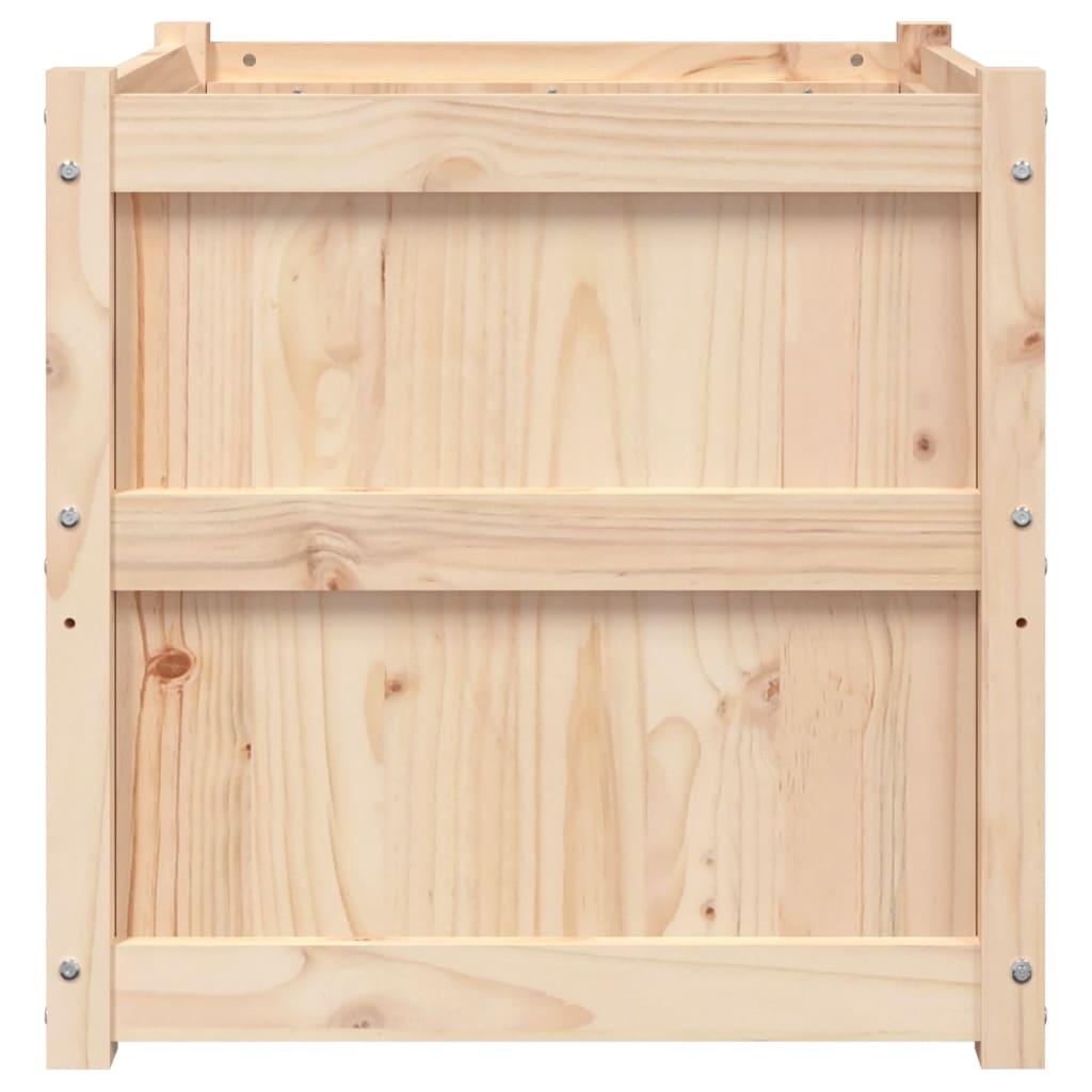 vidaXL Donica ogrodowa, 60x60x60 cm, lite drewno sosnowe