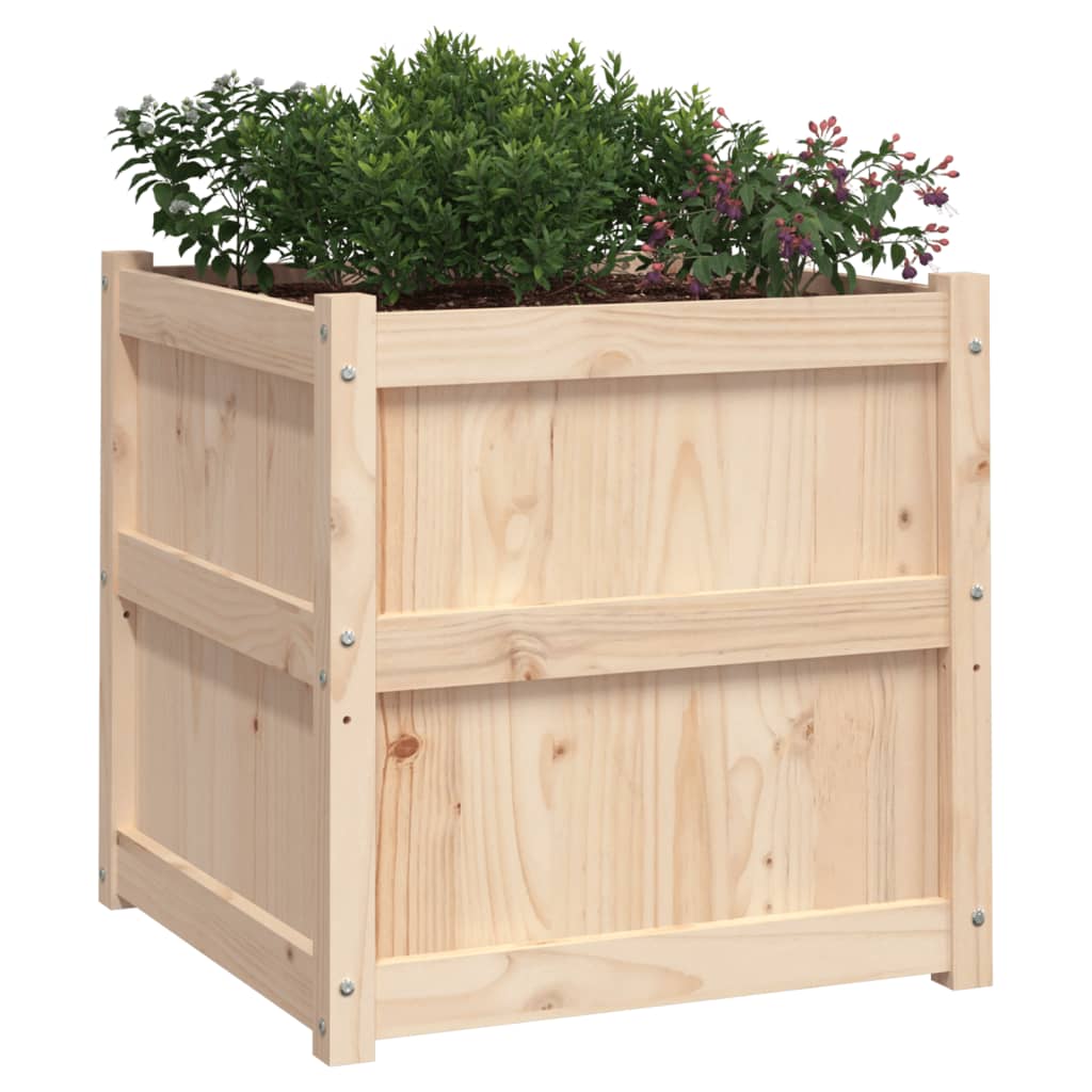 vidaXL Donice ogrodowe, 2 szt., lite drewno sosnowe