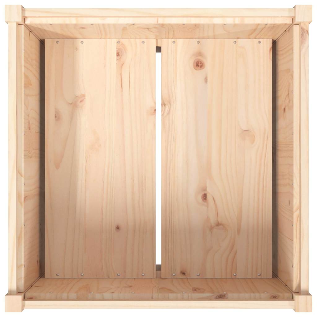 vidaXL Donica ogrodowa, 70x70x70 cm, lite drewno sosnowe