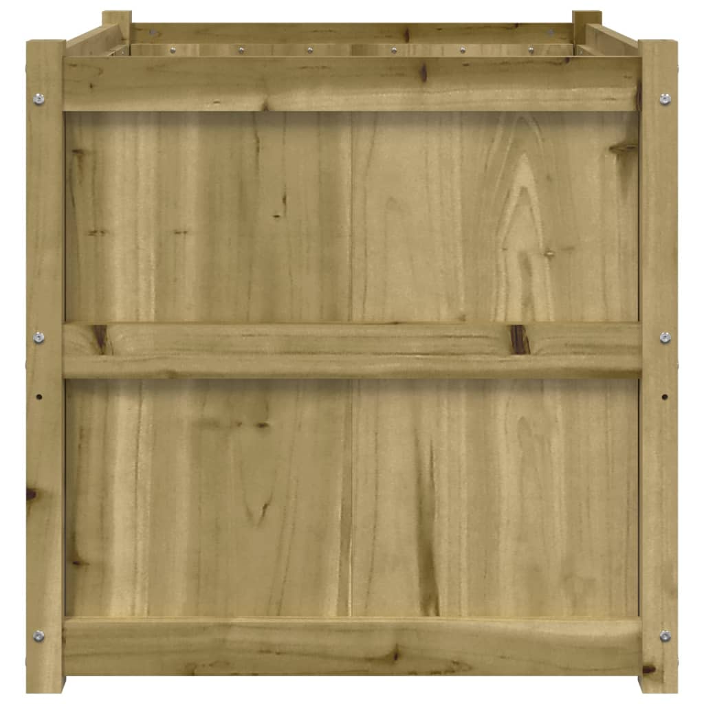 vidaXL Donica ogrodowa, 70x70x70 cm, impregnowane drewno sosnowe