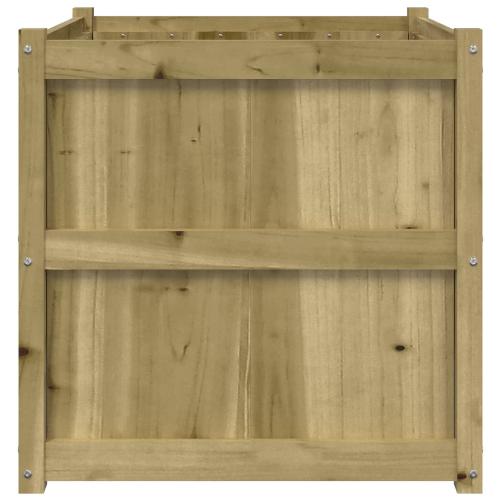 vidaXL Donica ogrodowa, 70x70x70 cm, impregnowane drewno sosnowe