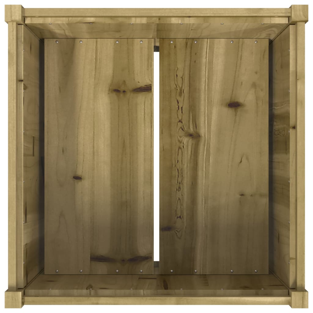 vidaXL Donica ogrodowa, 70x70x70 cm, impregnowane drewno sosnowe