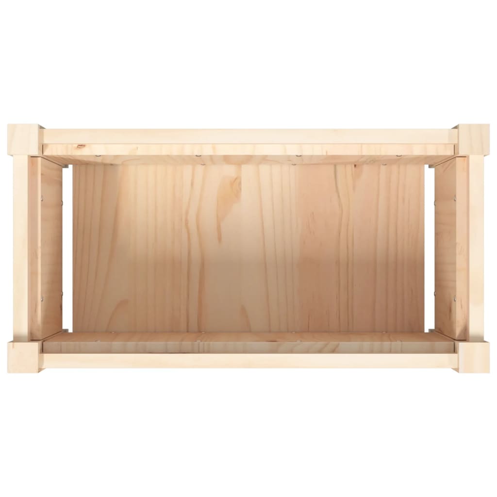 vidaXL Donica ogrodowa, 60x31x31 cm, lite drewno sosnowe