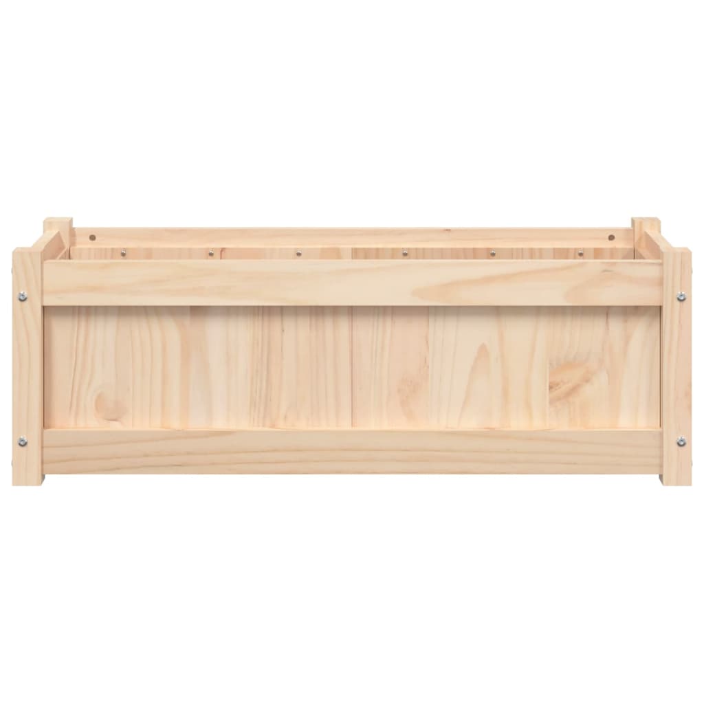 vidaXL Donica ogrodowa, 90x31x31 cm, lite drewno sosnowe