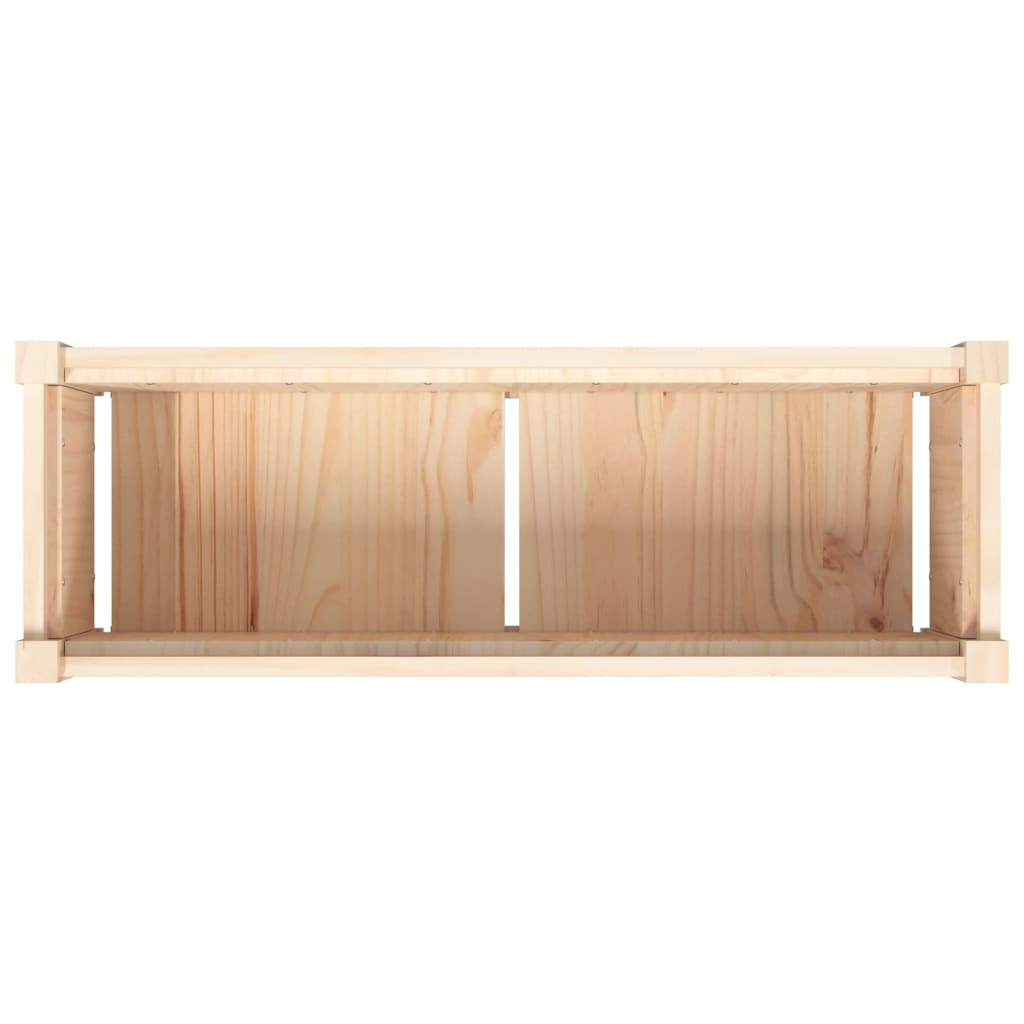 vidaXL Donica ogrodowa, 90x31x31 cm, lite drewno sosnowe