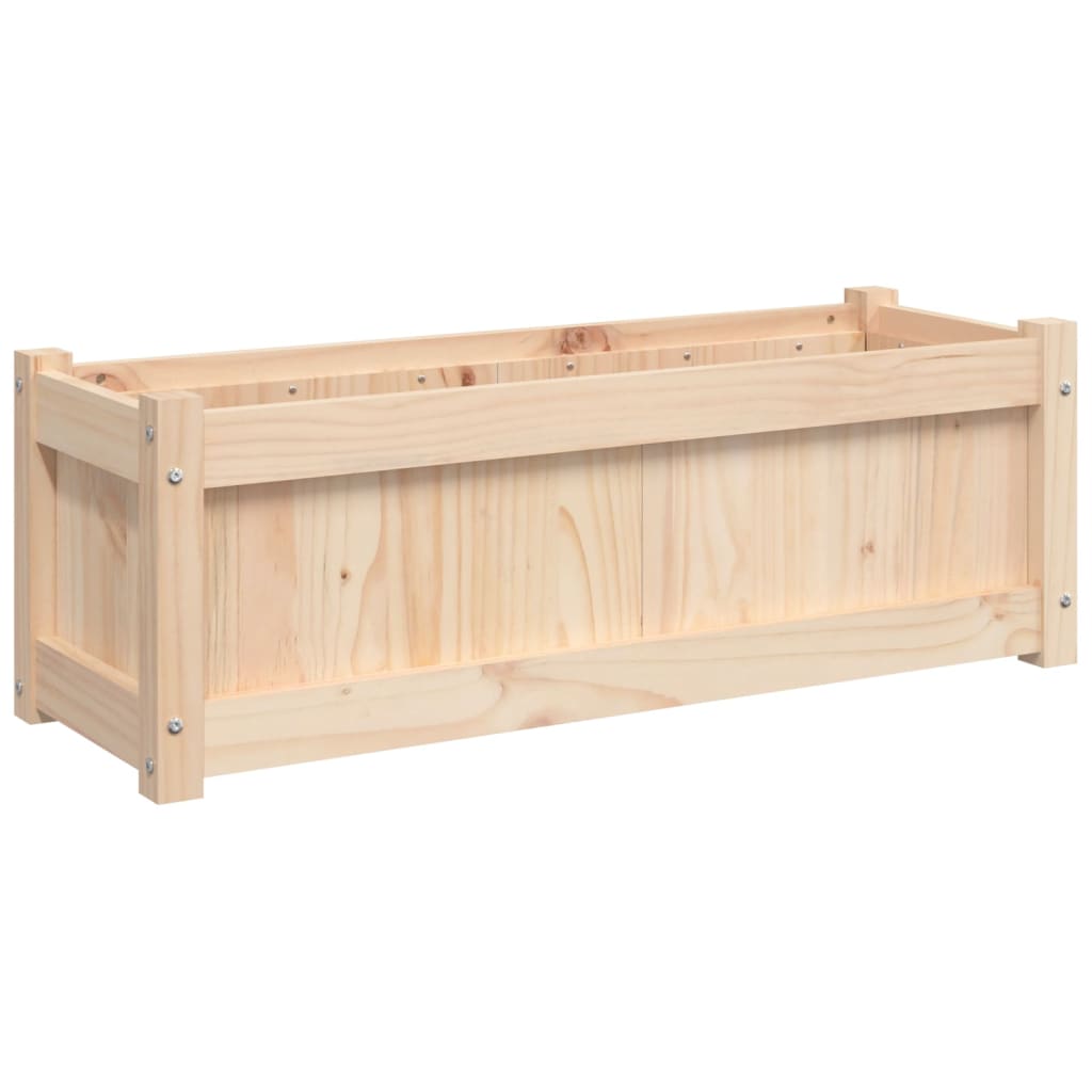 vidaXL Donice ogrodowe, 2 szt., lite drewno sosnowe