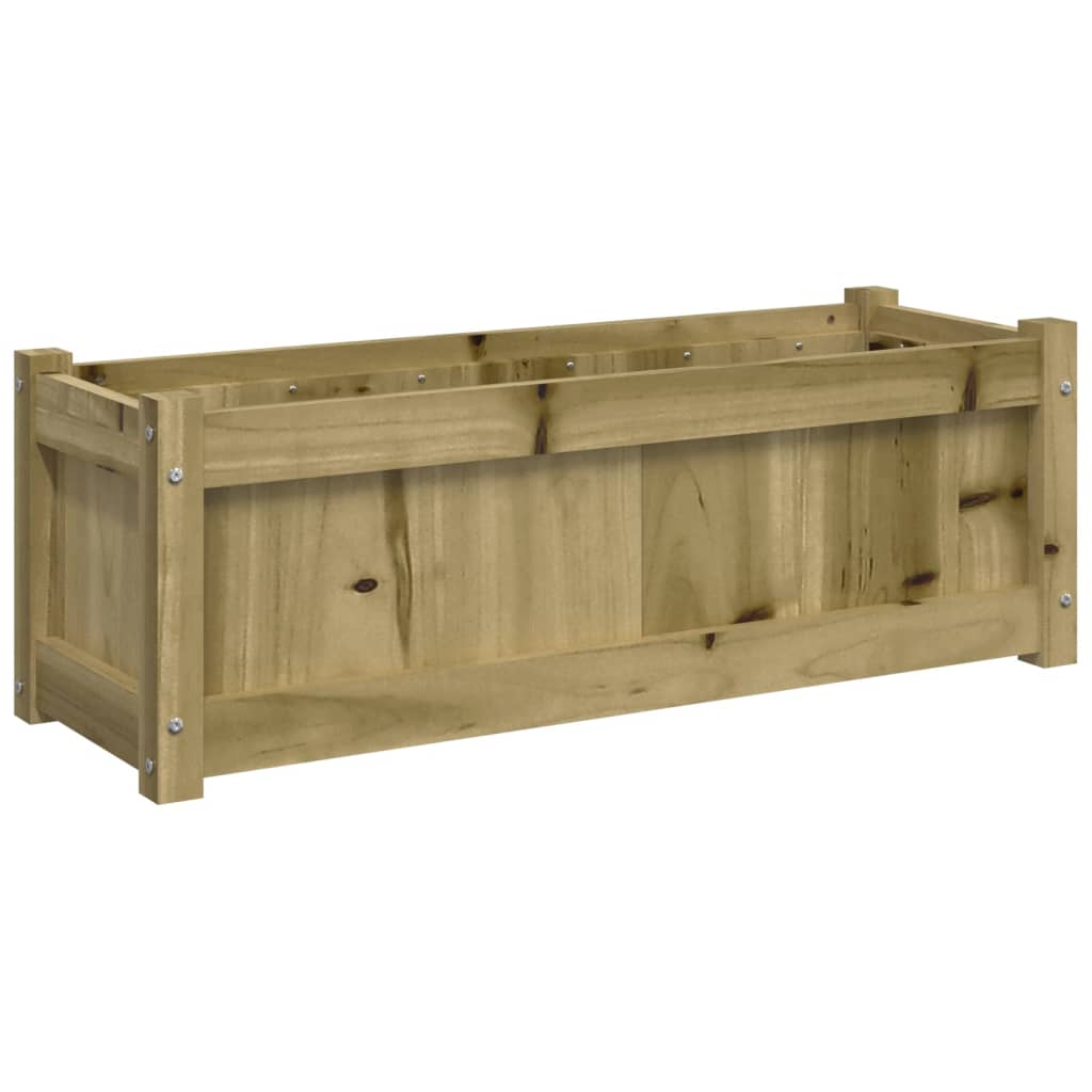 vidaXL Donica ogrodowa, 90x31x31 cm, impregnowane drewno sosnowe