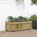 vidaXL Donica ogrodowa, 90x31x31 cm, impregnowane drewno sosnowe