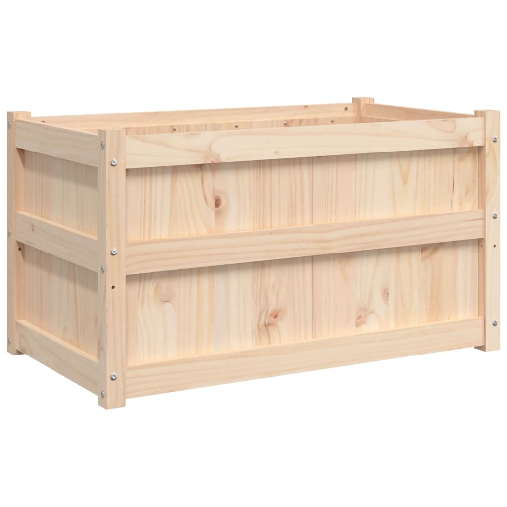 vidaXL Donice ogrodowe, 2 szt., lite drewno sosnowe