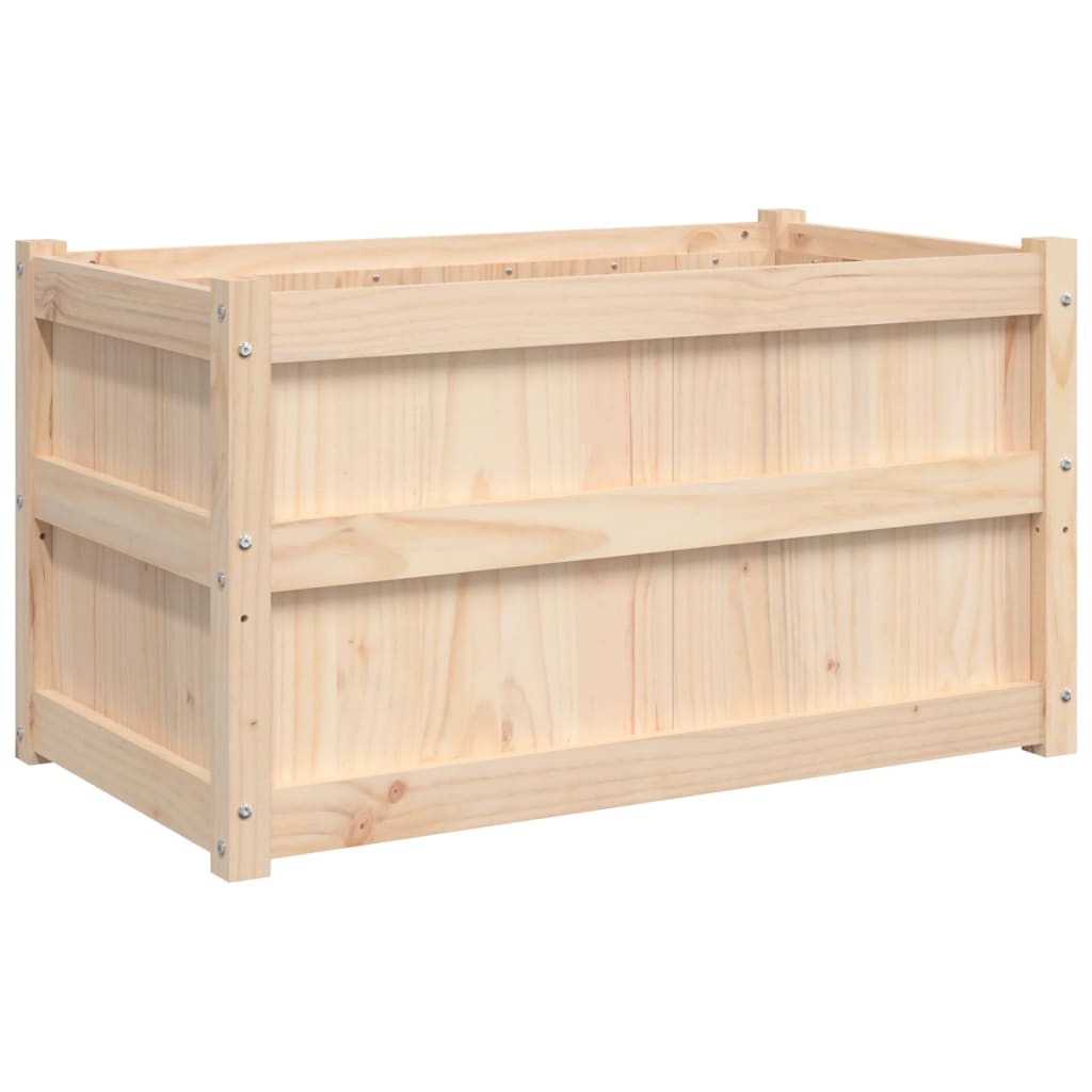 vidaXL Donice ogrodowe, 2 szt., lite drewno sosnowe