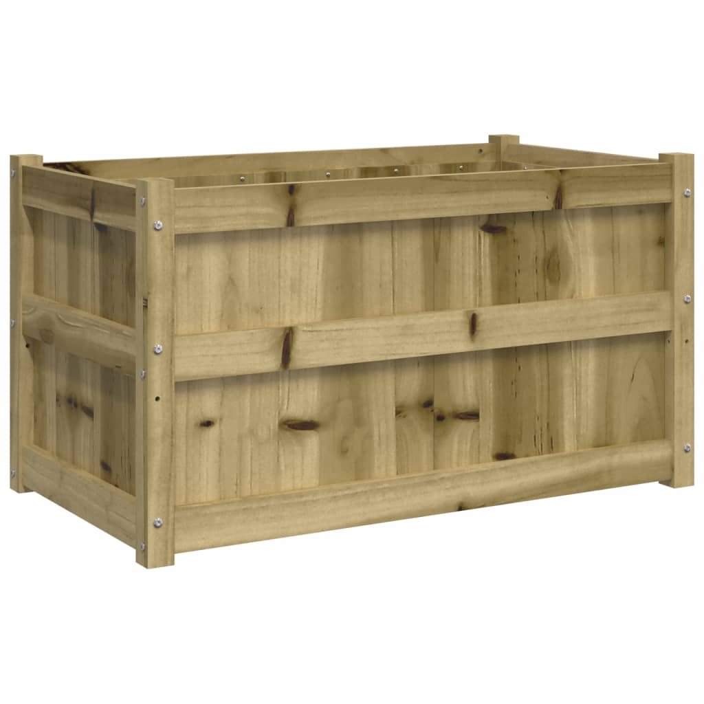 vidaXL Donica ogrodowa, 90x50x50 cm, impregnowane drewno sosnowe