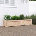 vidaXL Donica ogrodowa, 150x31x31 cm, lite drewno sosnowe