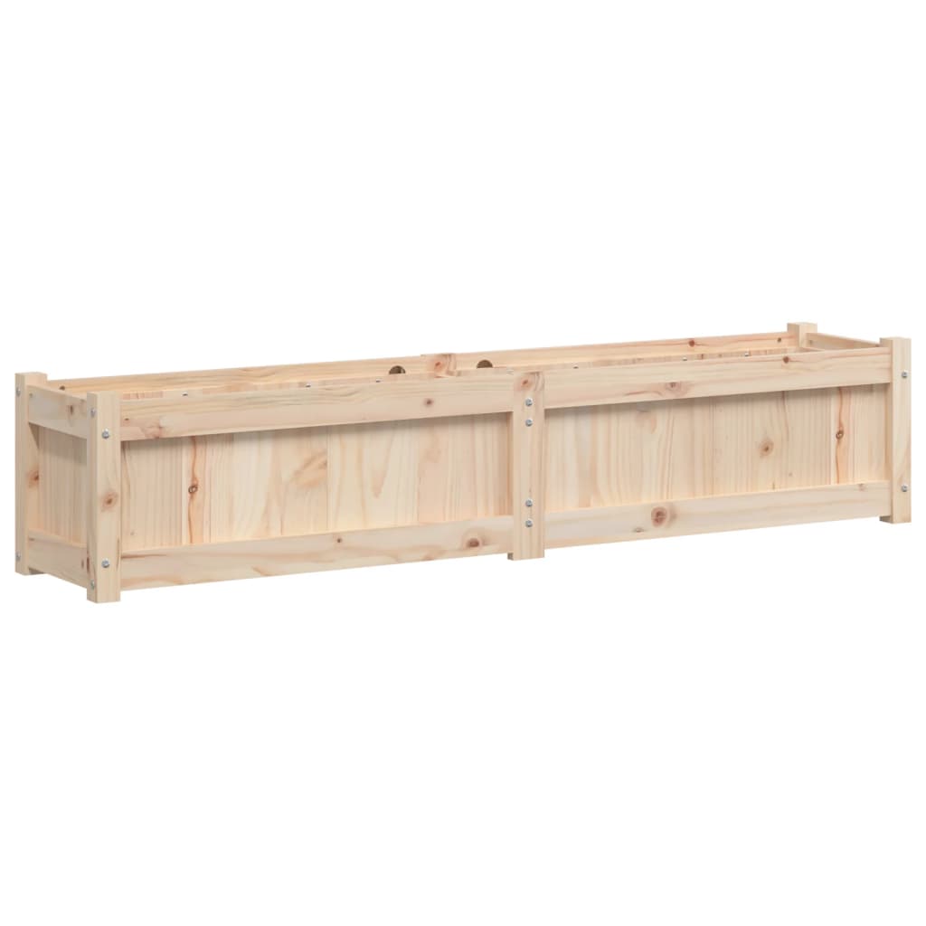 vidaXL Donice ogrodowe, 2 szt., lite drewno sosnowe