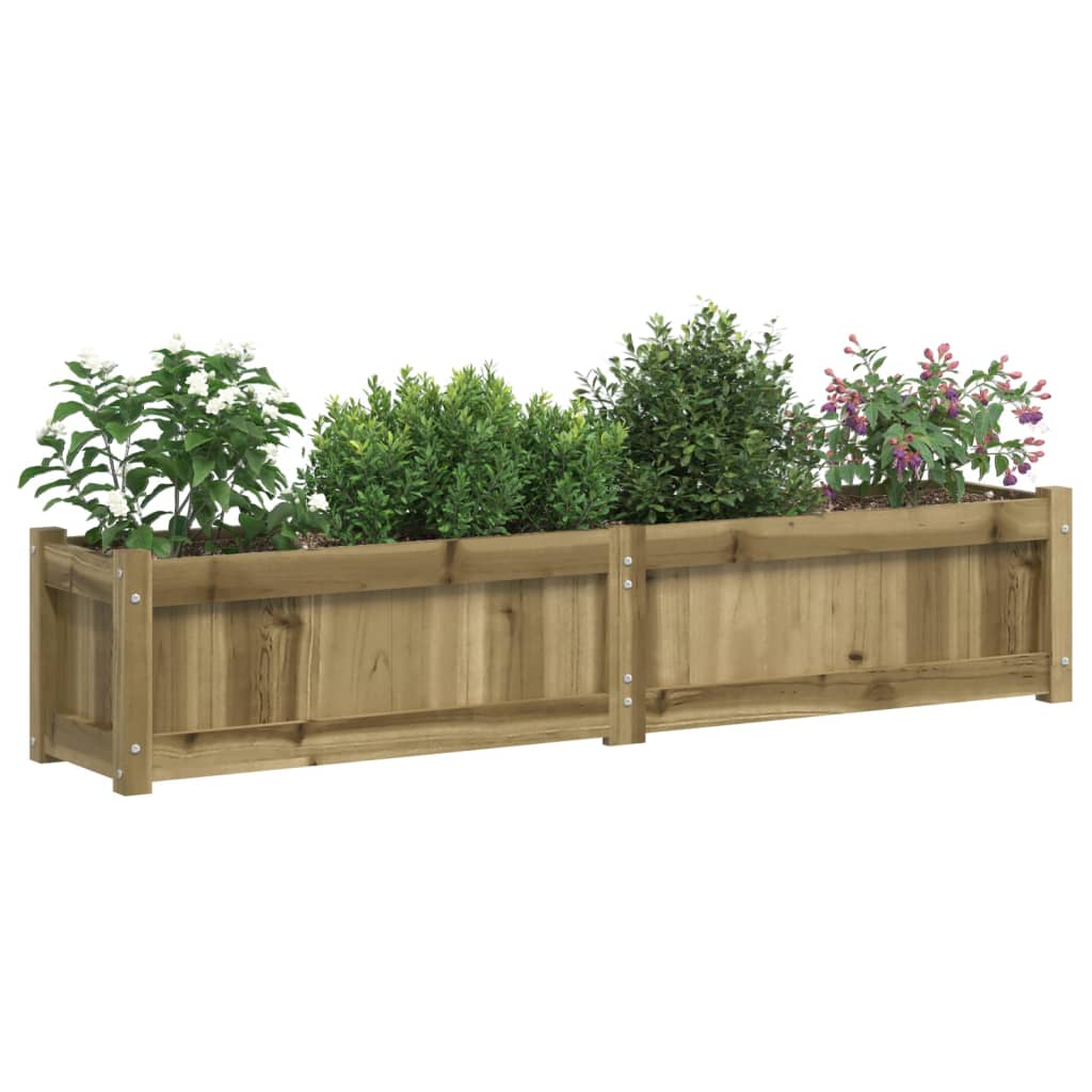 vidaXL Donica ogrodowa, 150x31x31 cm, impregnowane drewno sosnowe
