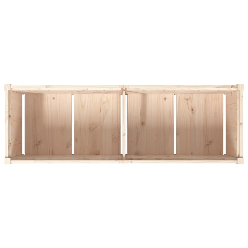 vidaXL Donica ogrodowa, 150x50x50 cm, lite drewno sosnowe