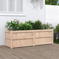 vidaXL Donica ogrodowa, 150x50x50 cm, lite drewno sosnowe