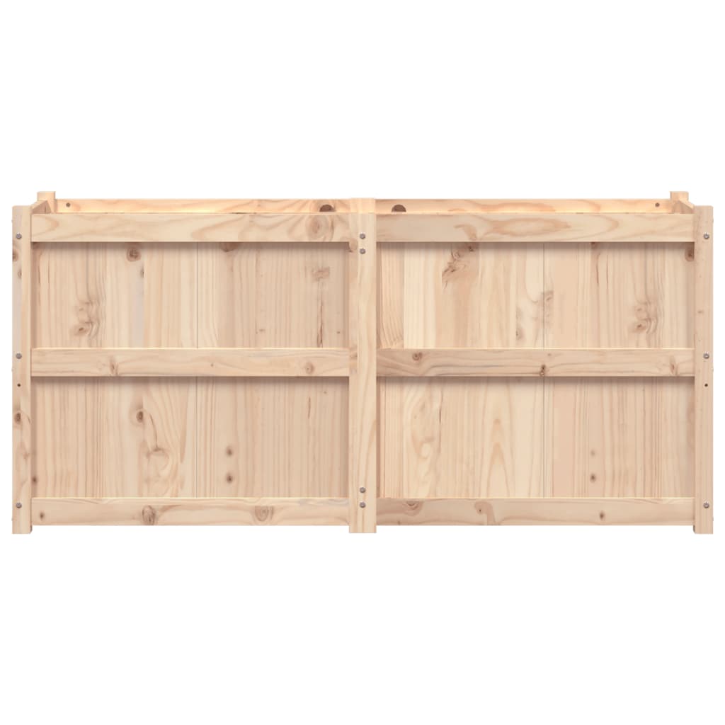 vidaXL Donica ogrodowa, 150x50x70 cm, lite drewno sosnowe