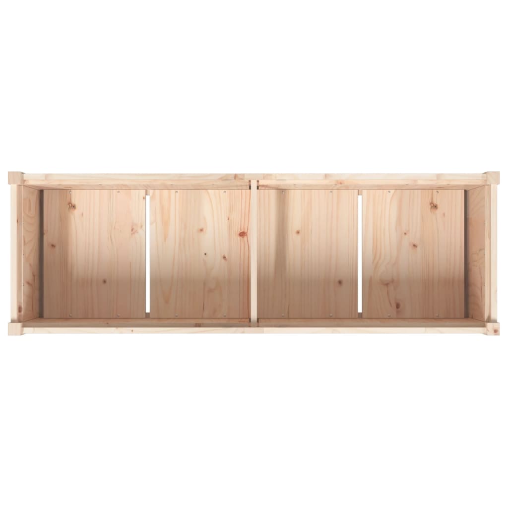 vidaXL Donica ogrodowa, 150x50x70 cm, lite drewno sosnowe