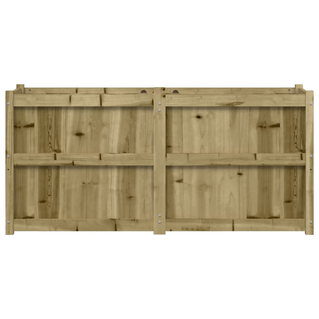 vidaXL Donica ogrodowa, 150x50x70 cm, impregnowane drewno sosnowe