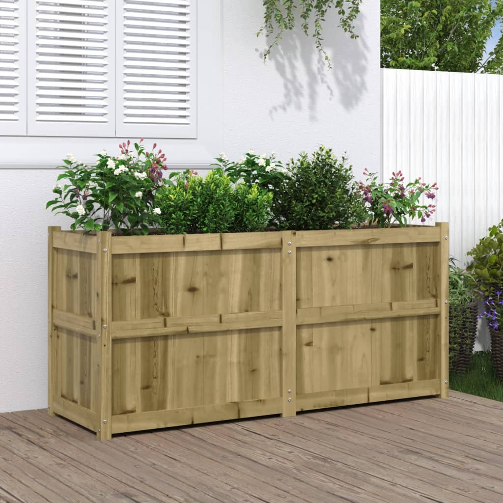 vidaXL Donica ogrodowa, 150x50x70 cm, impregnowane drewno sosnowe