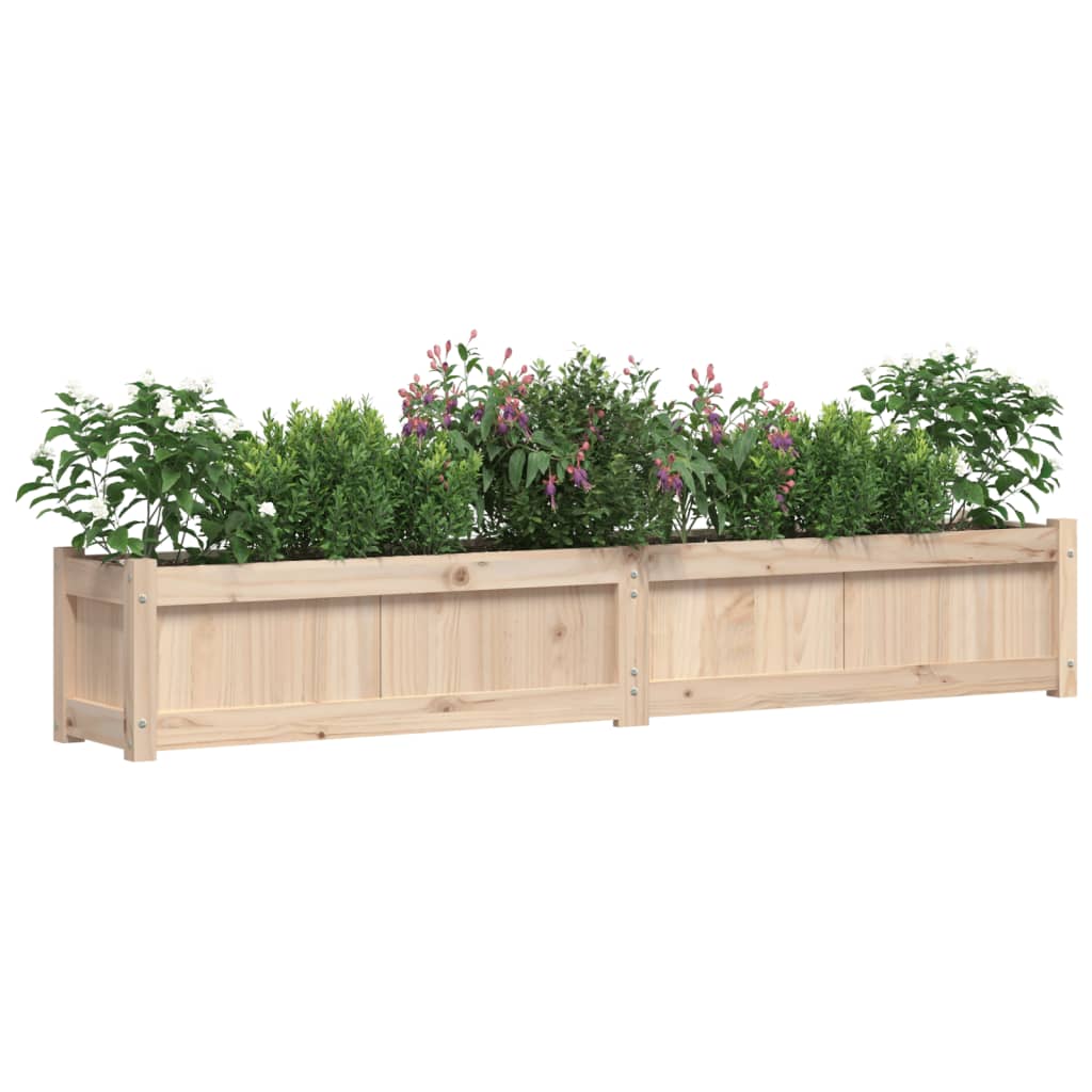vidaXL Donica ogrodowa, 180x31x31 cm, lite drewno sosnowe