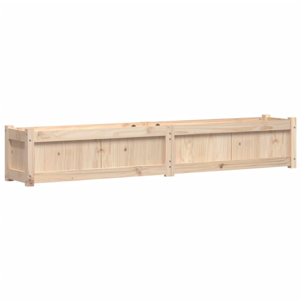 vidaXL Donice ogrodowe, 2 szt., lite drewno sosnowe
